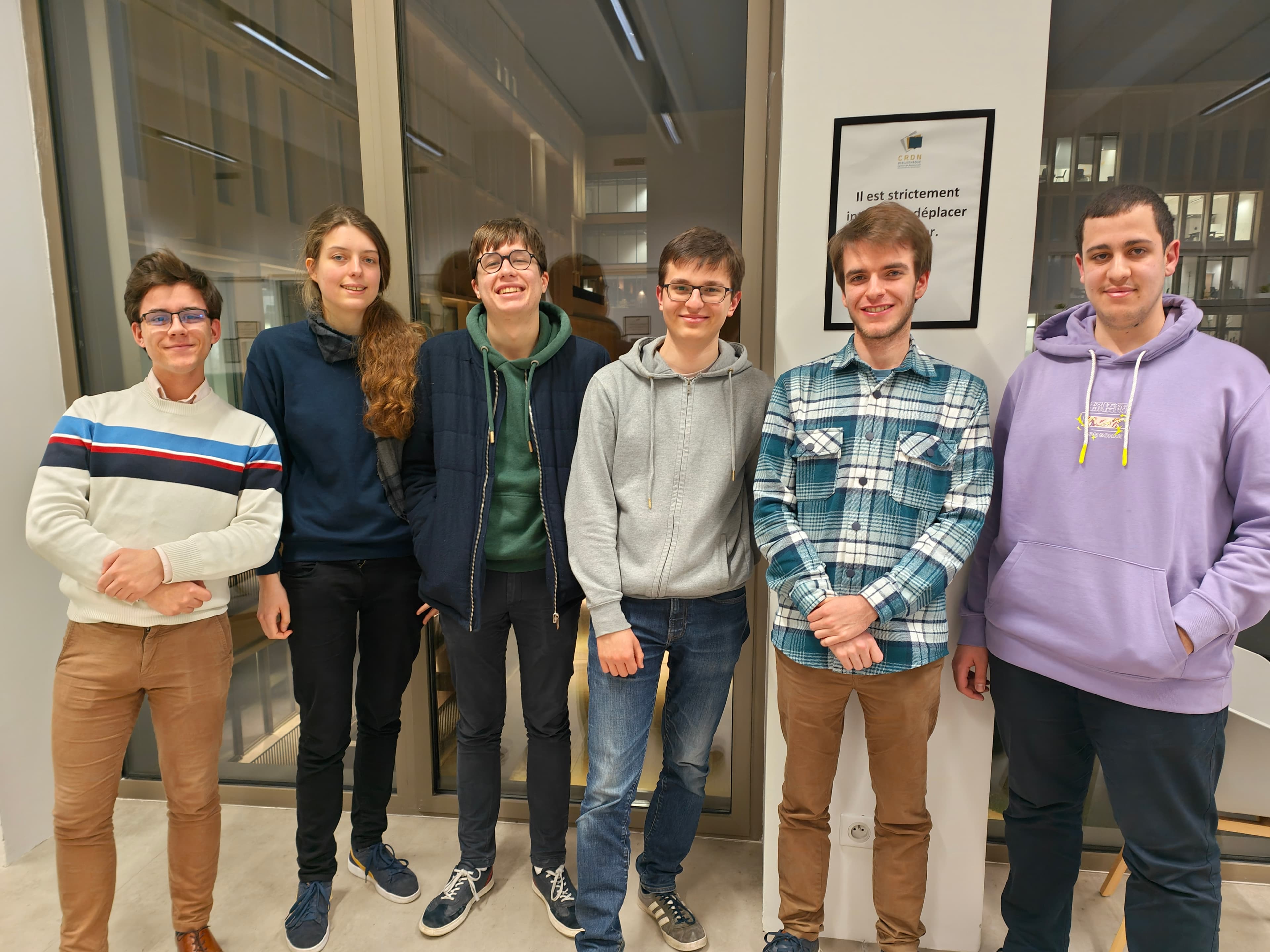 Robotics team working